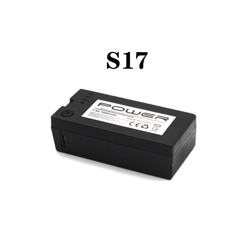 

Original 7.4V 1200mAh Lipo Battery with Charger for S17 Drones Battery RC Quadcopter Helicopter Spare Parts For S17 4K Drone