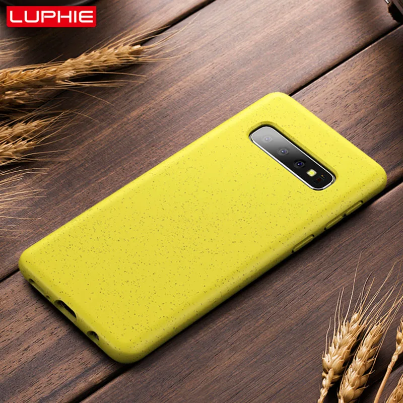 LUPHIE экологичный силиконовый чехол для samsung Galaxy S10 Plus S10e противоударный Note 10 + Чехлы
