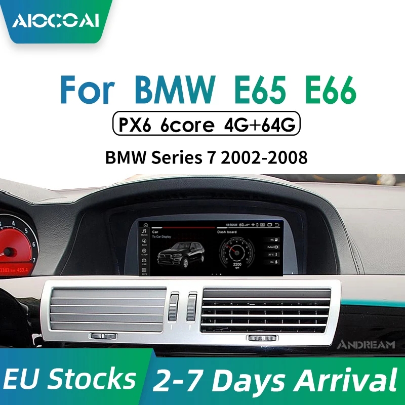 Автомобильный GPS навигатор на Android 9 0 для BMW серий 7 E65 E66 без AUX 2001 ~ 2008