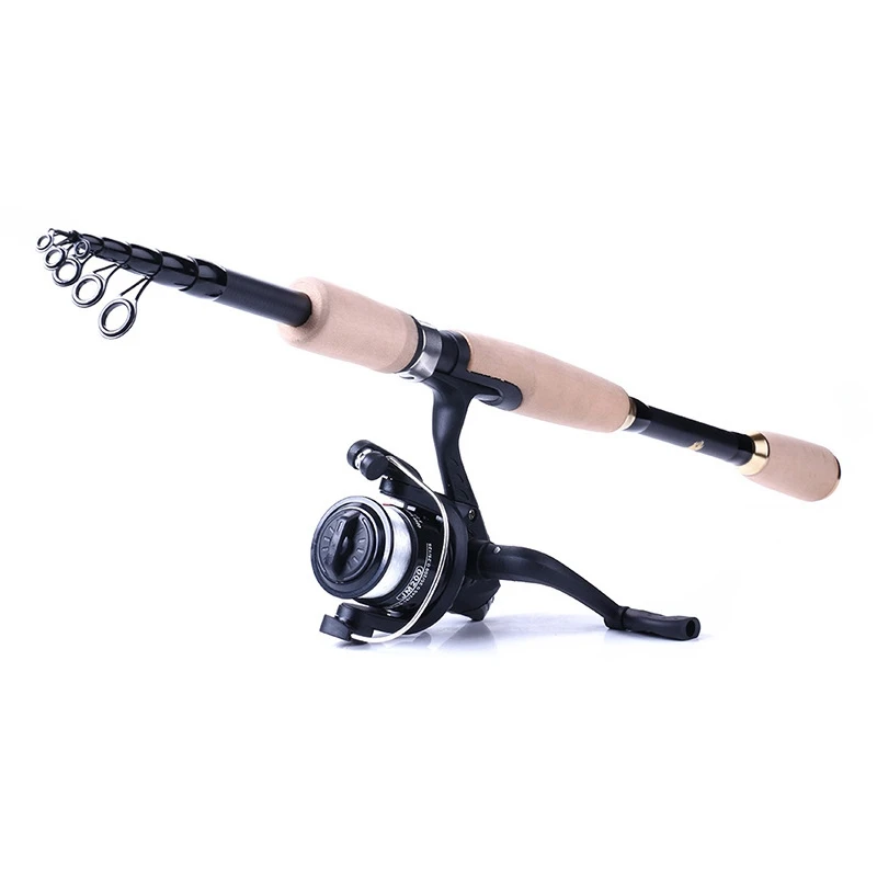 

Carbon Fiber Telescopic 1.85m 3Section Baitcasting Travel Fishing Rod Travel Ultra Light Casting Spinning Lure Rod