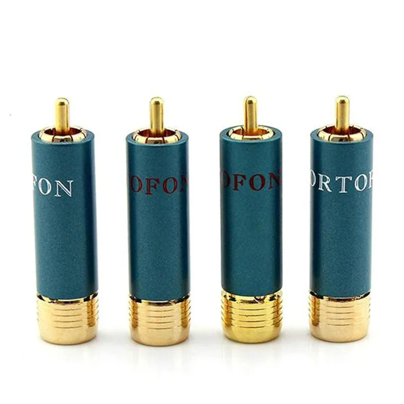 Ortofon Reference 8NX RCA разъемы 4 шт. позолоченный HIFI разъем для RCA-папа соединительный