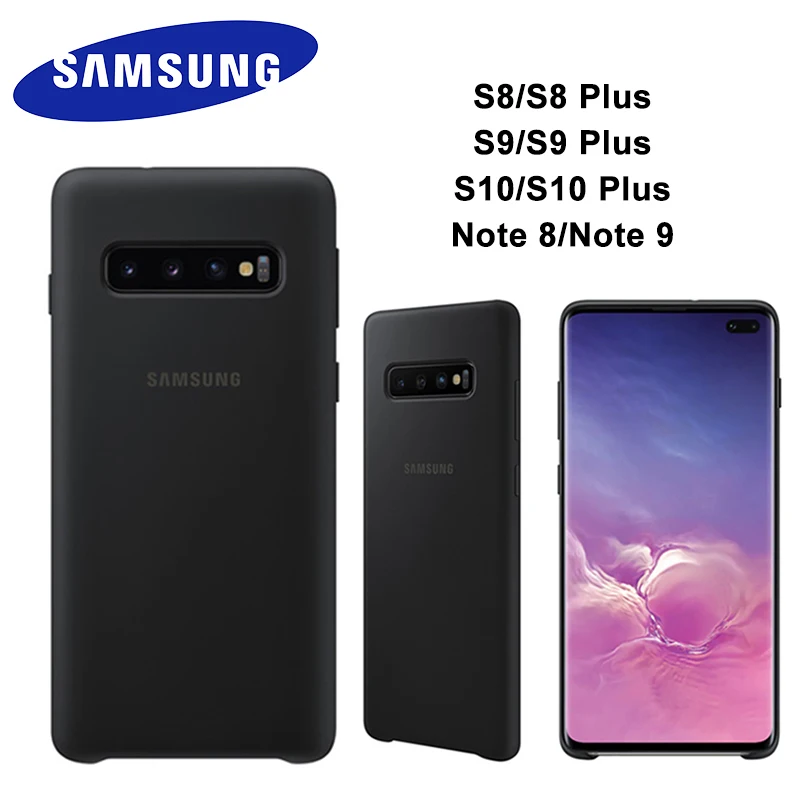 Фото Samsung Galaxy S10 S9 S8 Plus жидкий силиконовый чехол шелковистый мягкий на ощупь для