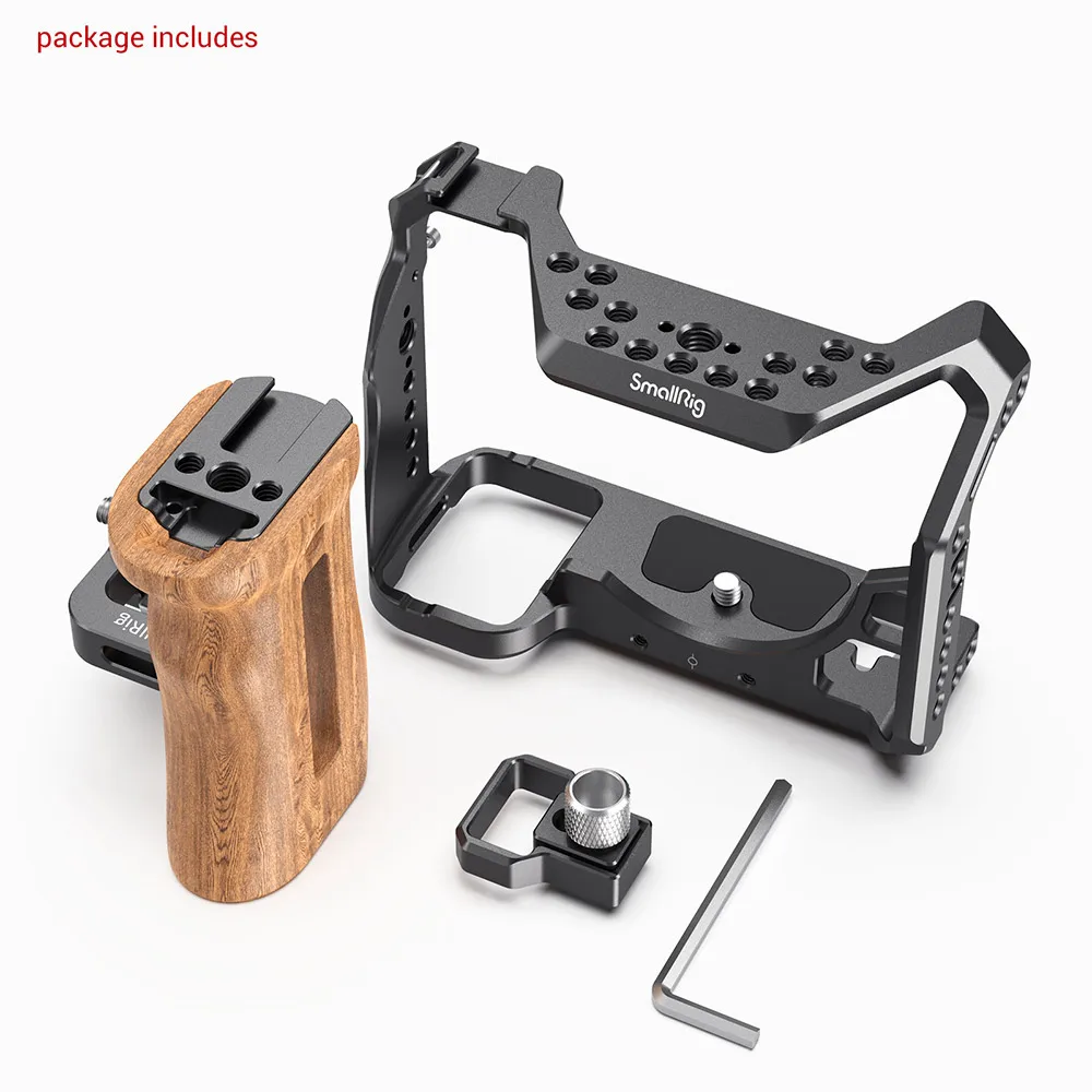Клетка SmallRig a7s3 A7siii для камеры SONY Alpha 7S III клетка цифровой зеркальной + деревянная