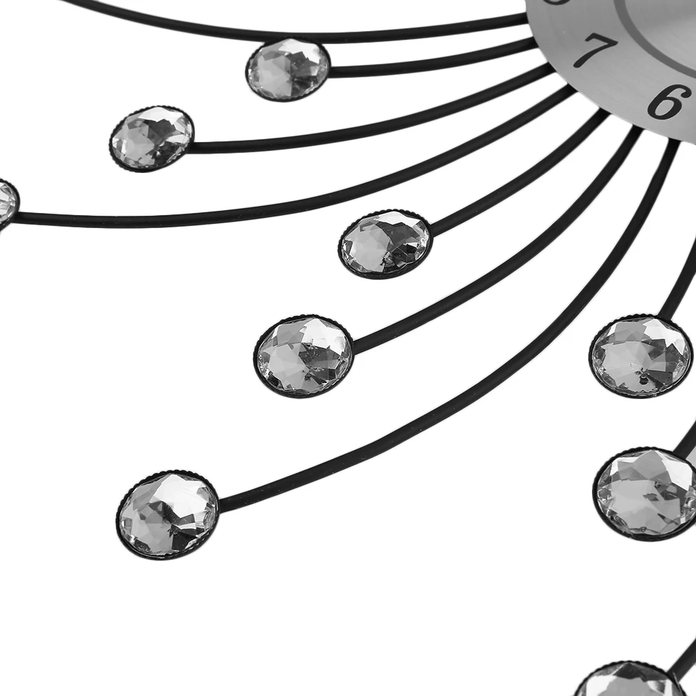 33 см ручной работы из бисера в форме цветка настенные часы кварцевый механизм