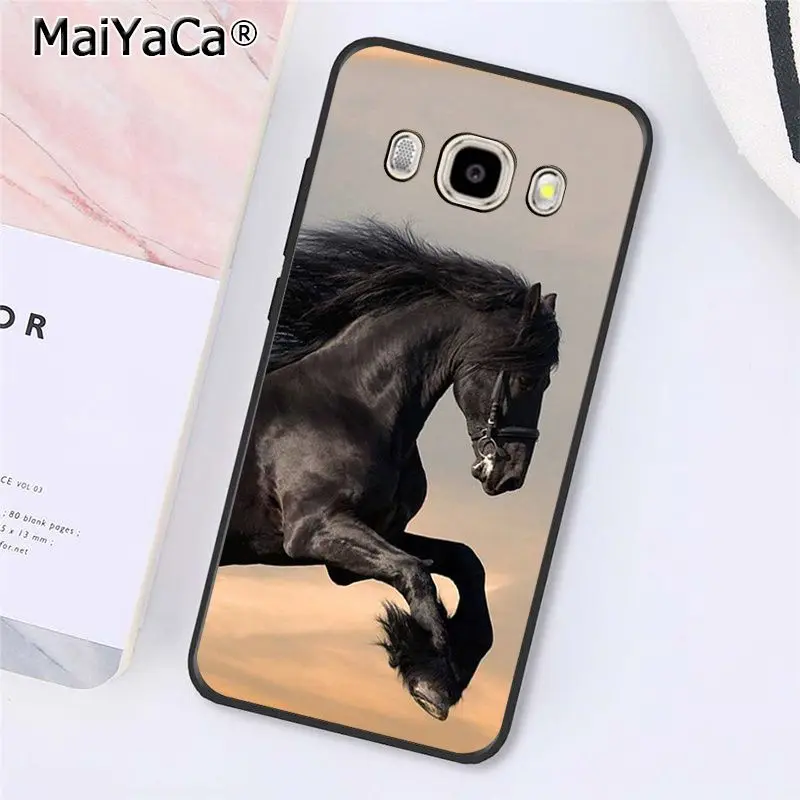 MaiYaCa чехол для телефона с акварельными лошадьми бегущими Samsung Galaxy J7 J6 J8 J4 J4Plus DUO J7NEO