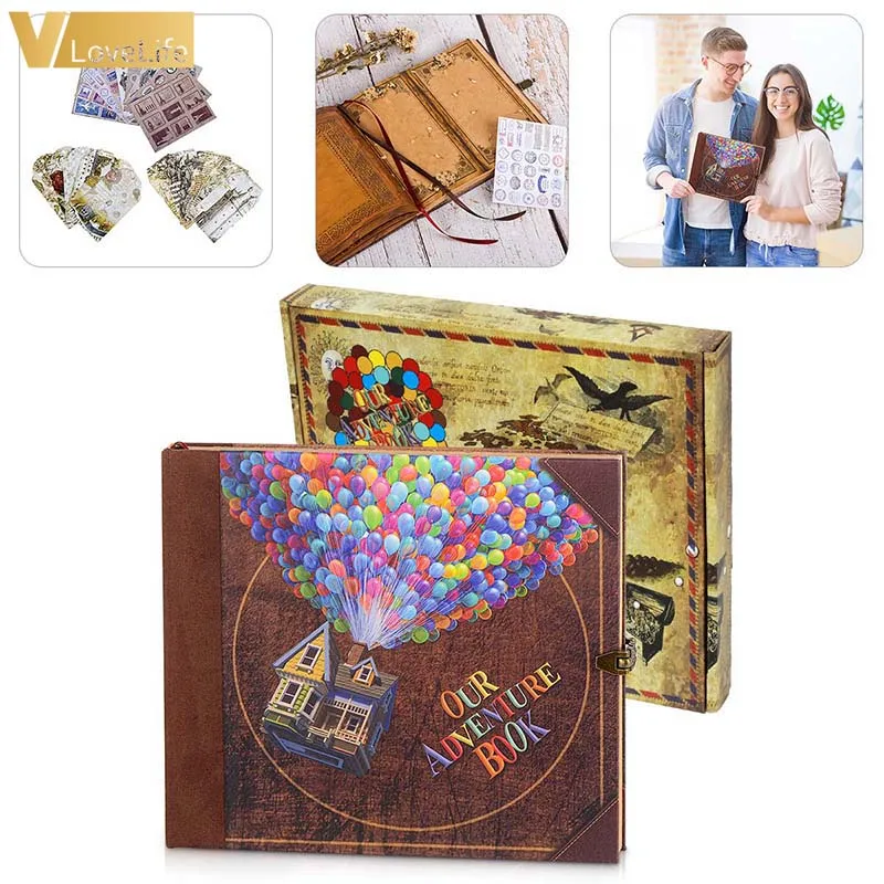 Наше приключение Книги Альбом Свадебный фотоальбом DIY поездка ручной работы из