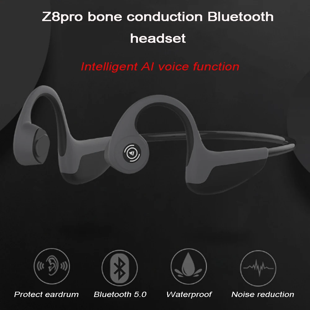 Bluetooth-гарнитура Z8 Pro с костной проводимостью беспроводная уличная спортивная