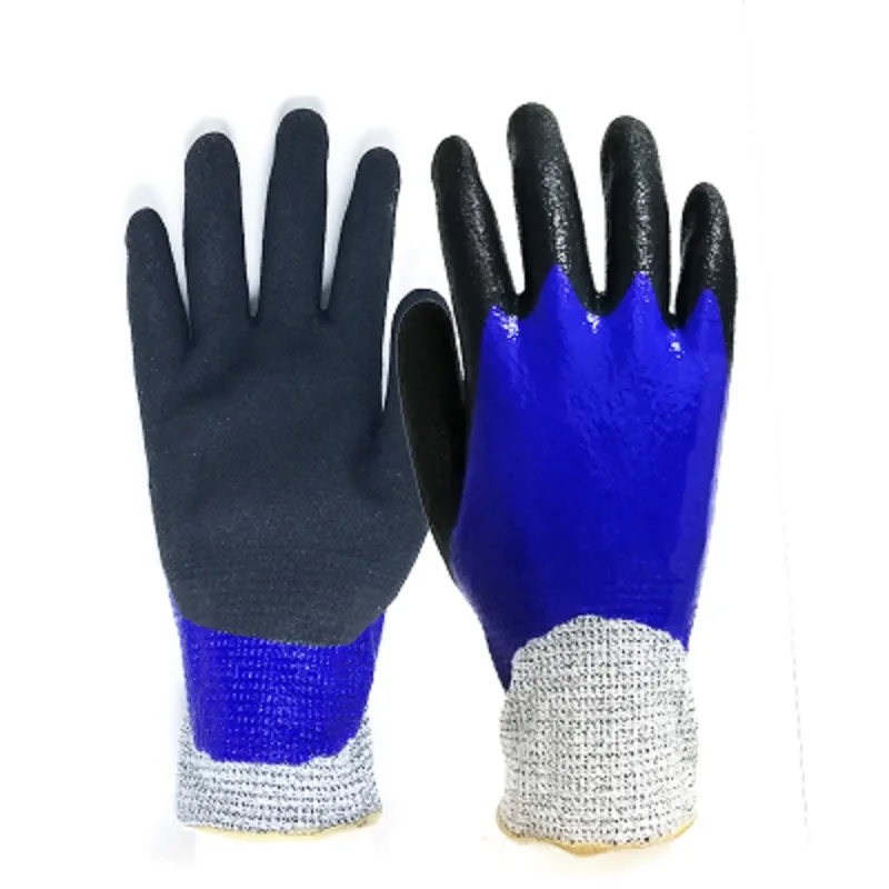 

Level 5 Cut-Proof Nitrile Gloves Wrok Protection Screen Touch Oil-Proof Non-Slip Anti-Puncture Fishing Mechanical Repair Factory