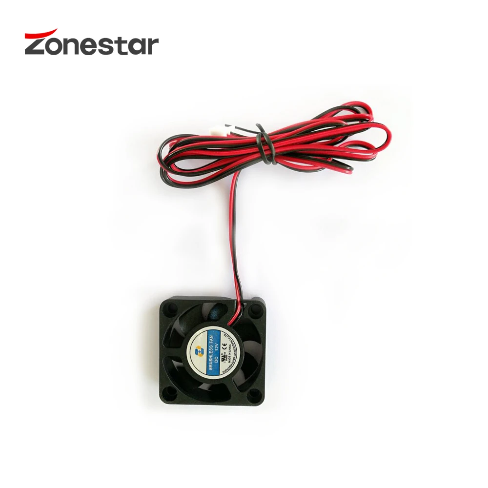 ZONESTAR Экструдер Охлаждающий Вентилятор 40X40X10 мм DC12V Текущий 0.12A 3D Аксессуары Для