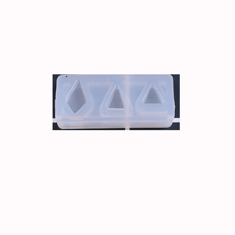 triangle and cone 1 шт. Геометрическая любовь Дельфин Подвеска для изготовления прозрачных УФ-полимерных силиконовых комбинированных форм для изготовления самодельных аксессуаров - Цвет: triangle and cone