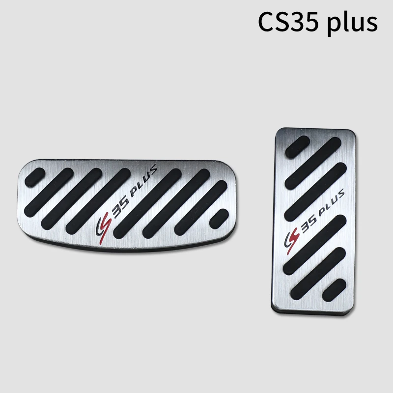 Aluminum alloy Car Accelerator Gas Pedal Brake Clutch Pedals Cover Non Slip Pad AT/MT for CHANGAN CS35plus 2019-2020 | Автомобили и
