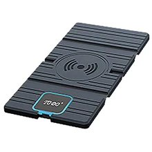 15W Silicone Wireless Car Charger Pad Foldable Fast Charging Base Station Phone Holder for iPhone 12 Pro Max Huawei