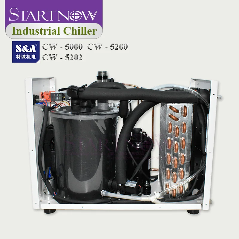 CW-5000 лазерная машина охладитель воды CW5200 S& Промышленный охладитель для лазерного станка с ЧПУ шпиндель 80 100 Вт 130 Вт 150 Вт Co2 лазерная трубка
