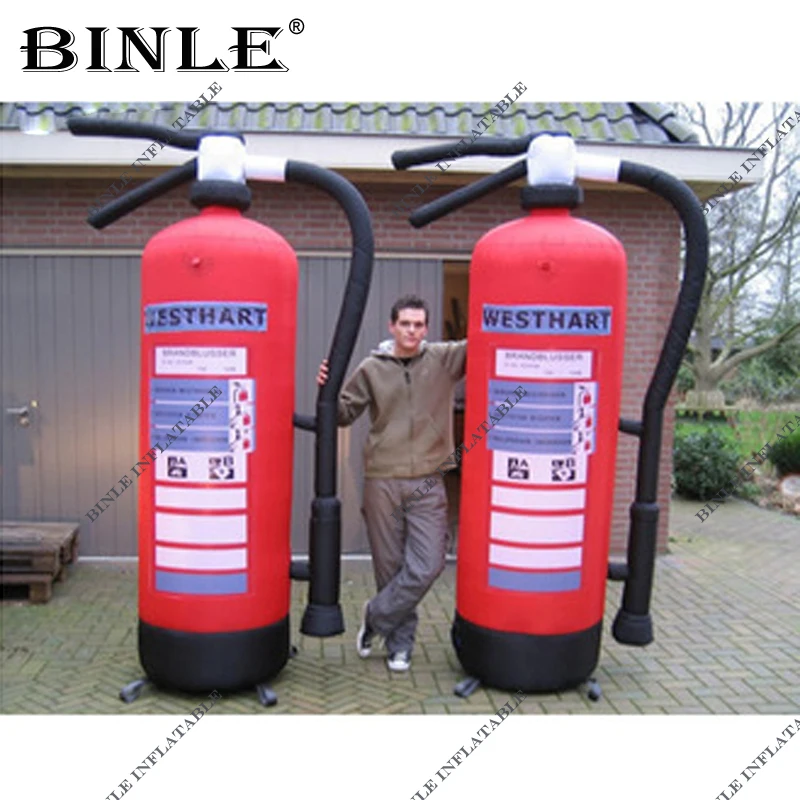 

Custom advertising inflatable fire extinguisher model cheap inflatable chplastic bottle replica for Safety drill activity