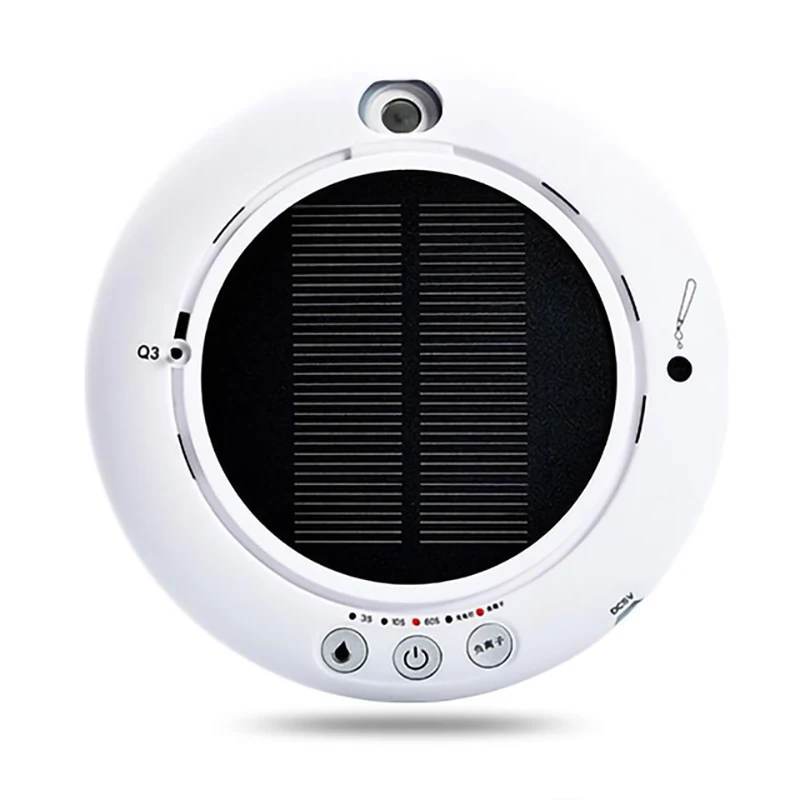 Car Solar Air Purifier Home Mini Humidifier Negative Ion Oxygen Bar Vehicle Accessories White |