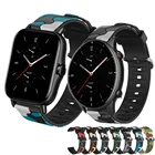 Спортивный силиконовый ремешок для часов, 20 мм, 22 мм, для Huami Amazfit GTR 22E, ремешок, браслет для Amazfit GTS 22E2 Mini, аксессуары, браслет