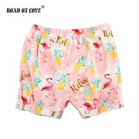 children short pants flamingo pattern kids casual shorts for girls boys beach loose pant shorts summer clothes