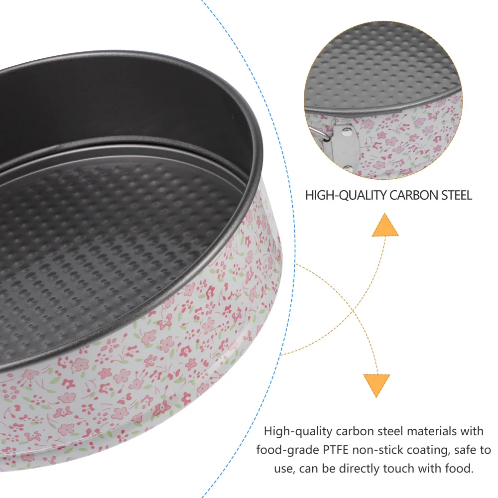 

3pcs Small Floral Cake Molds Cake Molds with Live Bottom Buckles Baking Pans
