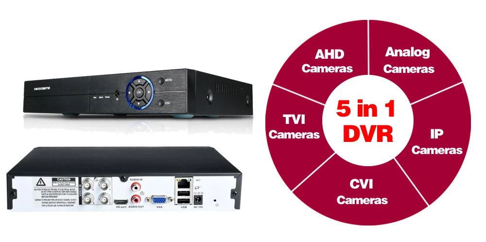 H.265 CCTV DVR 4CH 5MP видео Surverillance система AHD комплект 5MP наружная HD камера водонепроницаемая камера видеонаблюдения CCTV система Комплект
