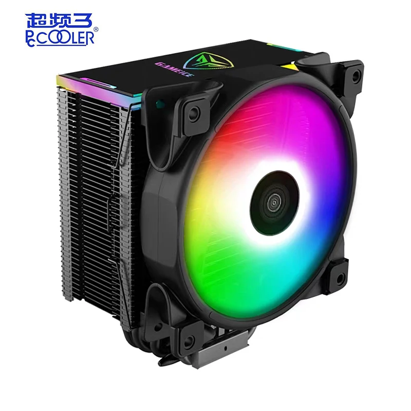 Кулер для ПК ЦП rgb 120 мм бесшумный охлаждающий вентилятор кулер процессора