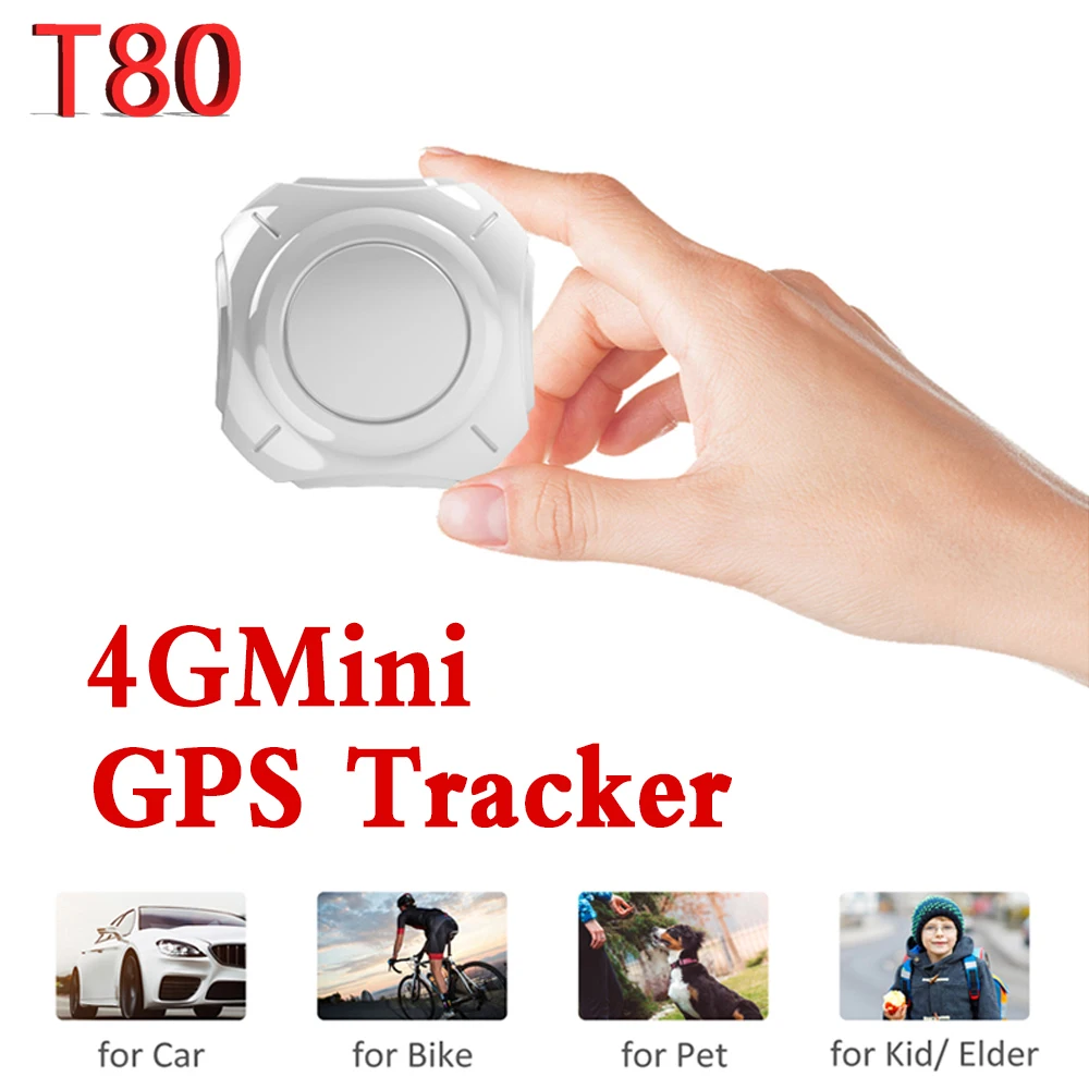 Мини 4G LTE 4 в 1 GPS трекер T80 режиме реального времени локатор отслеживания GPS/GPRS и