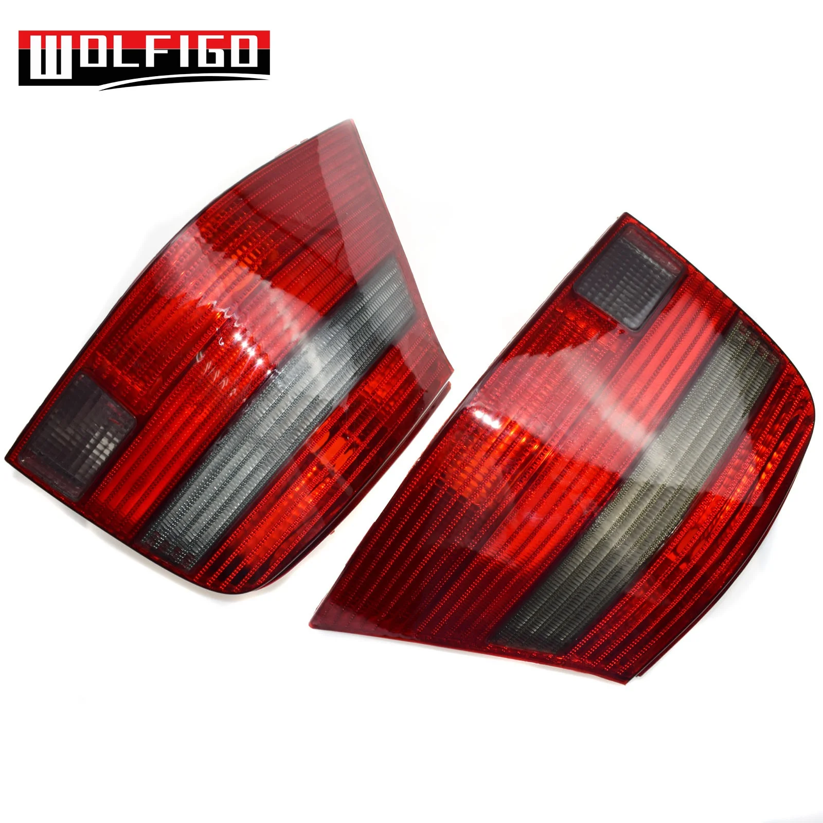 Pair WOLFIGO левый и правый подходят 1999-2005 VW MK4 Гольф Евро стиль красный дым задние фонари 1J6945096F, 1J6945095F Новинка - Цвет: Pair