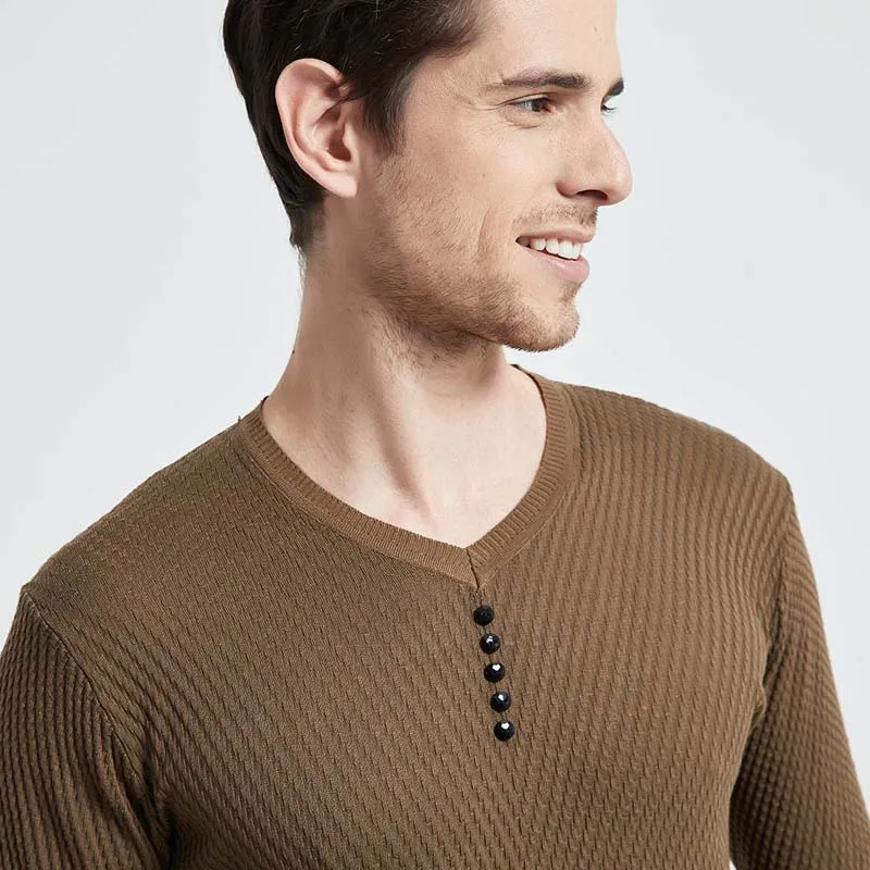 

Striped Sweaters And Pullovers Men Long Sleeve Knitted Sweater Homme High Quality Winter O Neck Pullovers Warm Ployester Coats