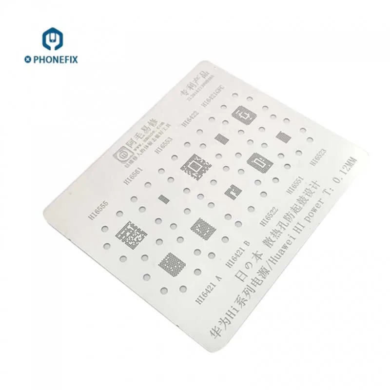 Силовой IC BGA трафарет шаблон для Huawei ремонт телефона HI6555 HI6561 HI6553 HI6422 HI6421GFC HI6421 B HI6522