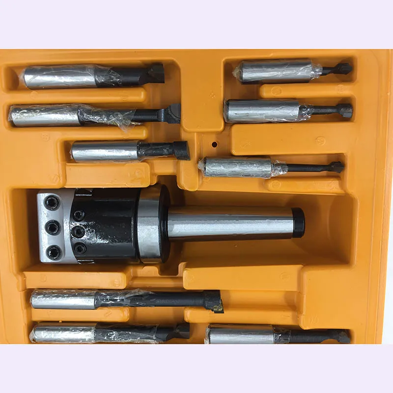 Буровая головка MT3 M12 Arbor F1 12 50 мм и 9 шт. буровых стержней в комплекте|boring head sets|boring