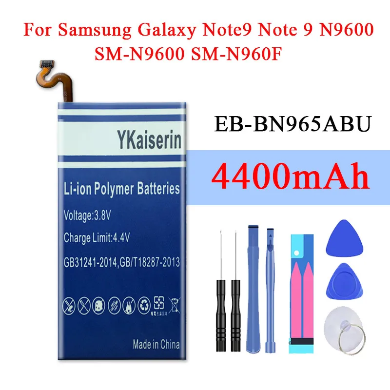Сменный аккумулятор EB BN965ABU для Samsung Galaxy Note9 Note 9 N9600 SM N960F 4400 мАч телефона + номер
