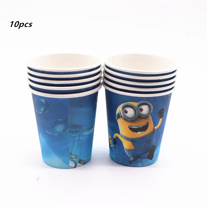 10 шт./компл. День рождения украшения одноразовая соломка Бумага чашки с