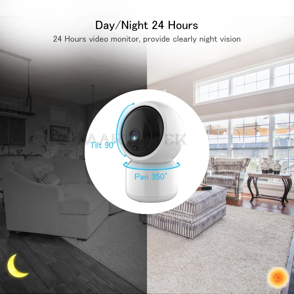 Домашняя IP камера безопасности WIFI двухсторонняя аудио видео видеонаблюдения