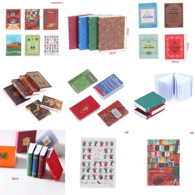 

Миниатюрная книжная модель для кукольного домика