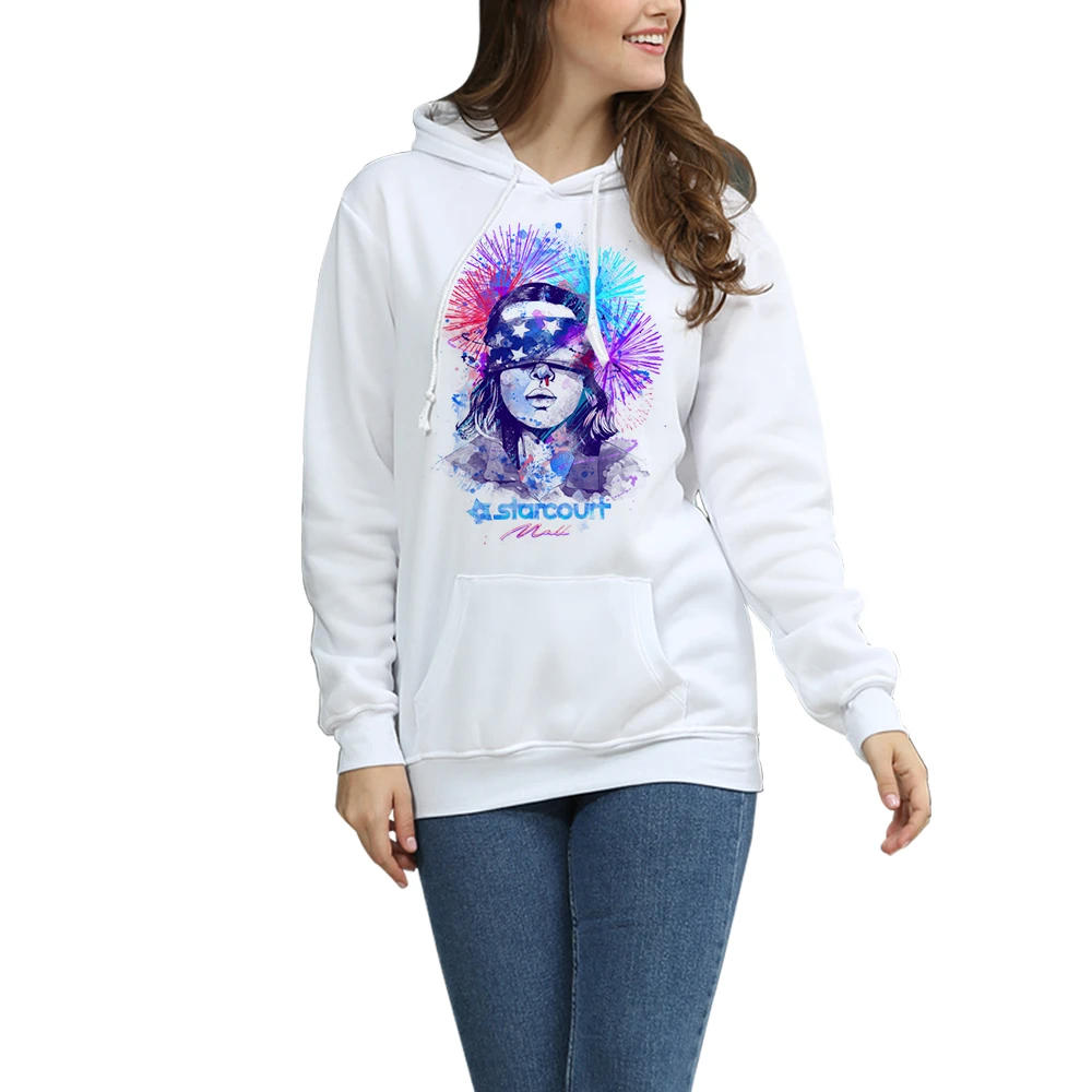 Толстовка с капюшоном очень странные дела Женская толстовка спортивная одежда