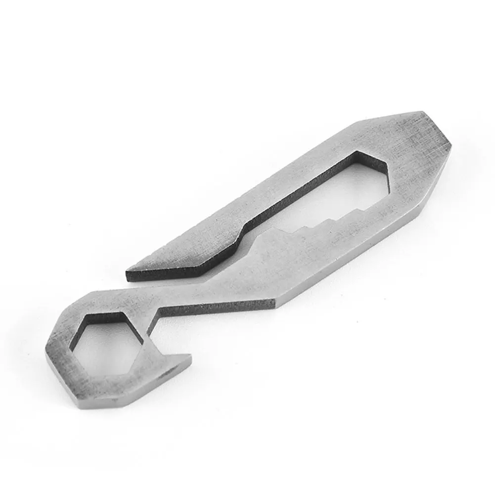 

2021 New Stainless Steel Multi-Function Wrench Tool Eight-In-One Outdoor Camping Hiking Stainless Steel Wrench Bottle Opener