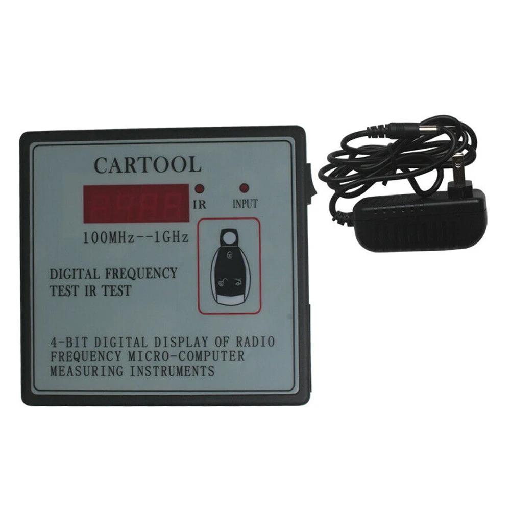 

Portable Tool Car With Plug 100MHz-1GHz Frequency Tester Meter Measuring Instruments Digital Gauge Detector Infrared Remote Key