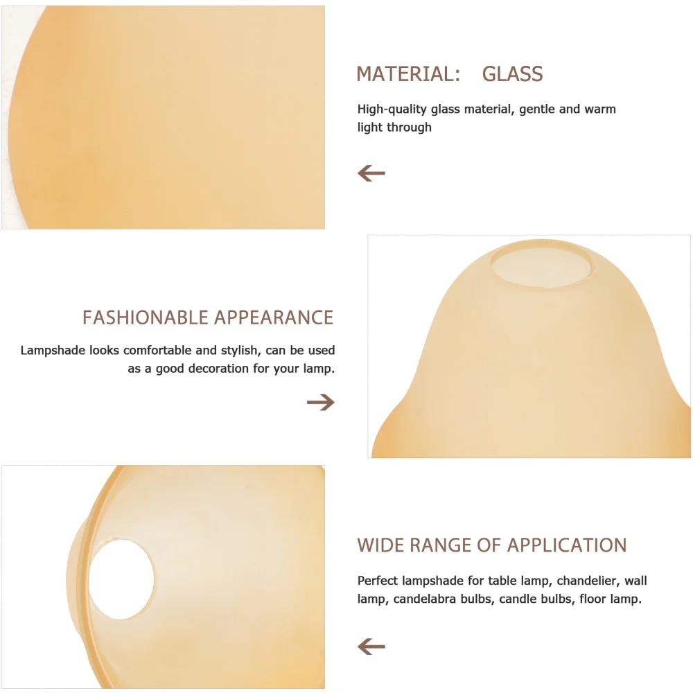 

3Pcs Decorative Lampshade Glass Lamp Shade Ceiling Lamp Shade Retro Lampshade