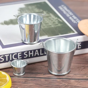 3 размера имитация милое металлическое ведро для воды 112 16 Сказочный Дом Кухня ролевые игры кукольный дом Миниатюрный