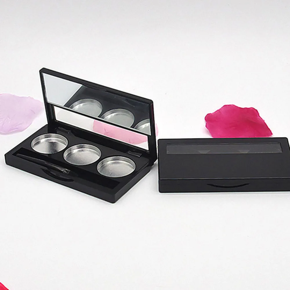 

3pcs DIY Makeup Container Blush Storage Case Eyeshadow Pan Case with Mirror