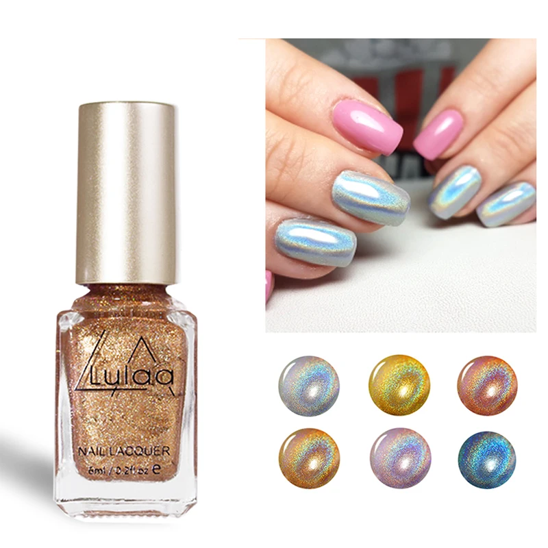 Nail Polish Fashion Silver Transparent Purple Gold Color 6ML Long-Lasting Girl Cute Artfafa | Красота и здоровье