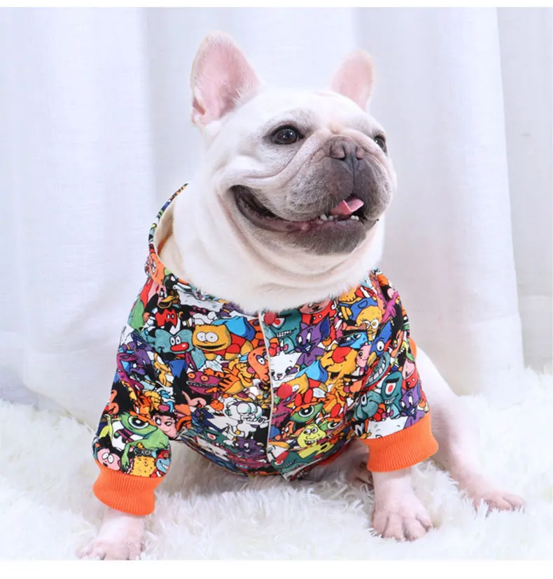 

Cute Cartoon Winter Warm Dog Clothes Cotton Hoodies Clothes for Small medium dogs Costumes Coat For Cat French Bulldog Chihuahua