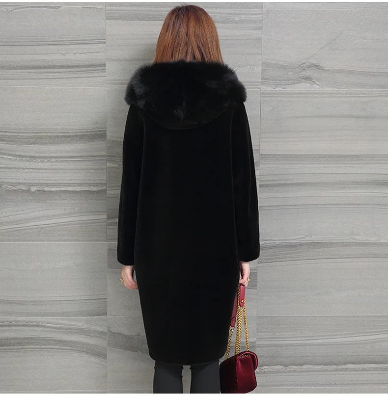 New Autumn Winter Fur Coat Women Clothes High Quality Imitation Mink Hooded Plus Size Thicken Warm Long Coats Female | Женская одежда