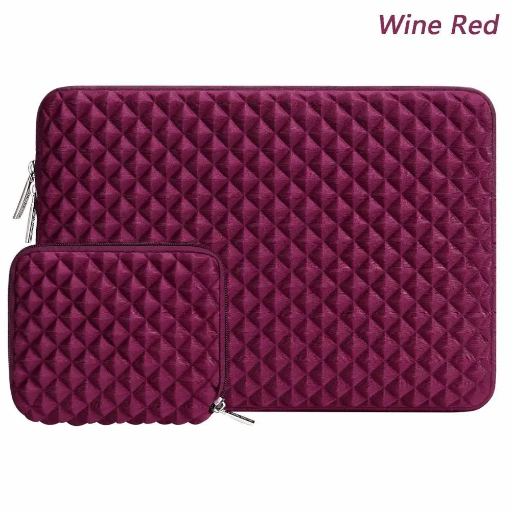 Wine Red Color Сумка для ноутбука MOSISO 11, 12, 13,3, 14, 15, 15,6 дюймов, сумка для ноутбука, чехол для Macbook Air 13, Pro 13, 15, чехол для ноутбука с сенсорной панелью, сумка - Цвет: Wine Red Color