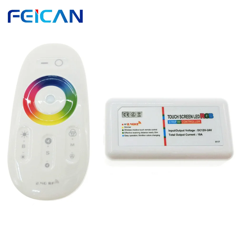 DC12 24V 2 4G RGB группа Wifi светодиодный контроллер Сенсорная панель RF пульт