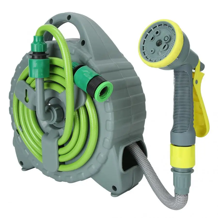 Gardening Tool Combination Set 15m/49.2ft Portable Retractable Hose Cart Water Pipe Reel Rack Garden Watering Accessories |