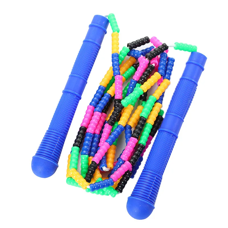 

2 Pack Jump Rope Soft Beaded Skipping Rope Workout Adjustable Toddler Jumping Rope for Men Women Kids