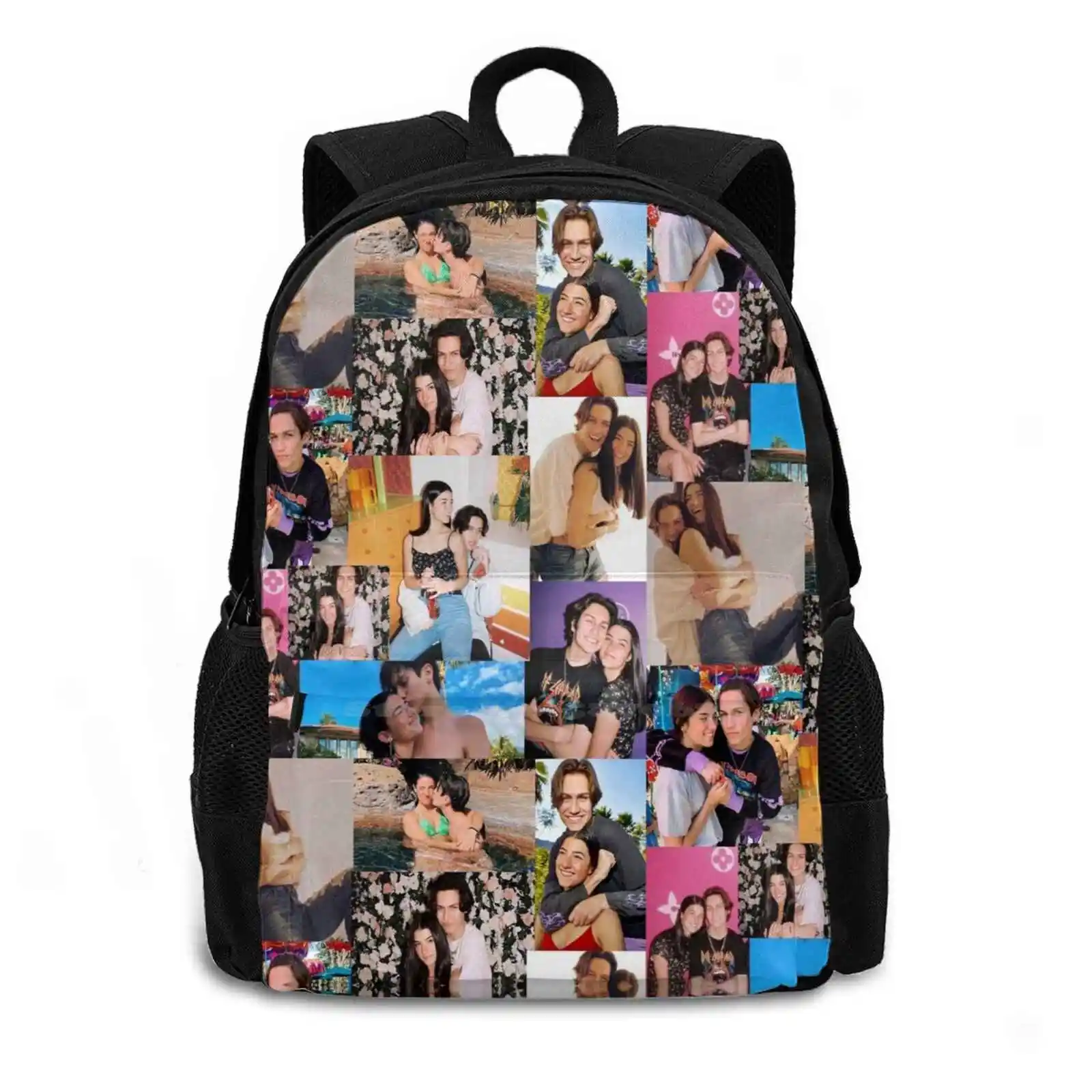 Lilhuddy And Charli School Bags For Teenage Girls Laptop Travel Charlie