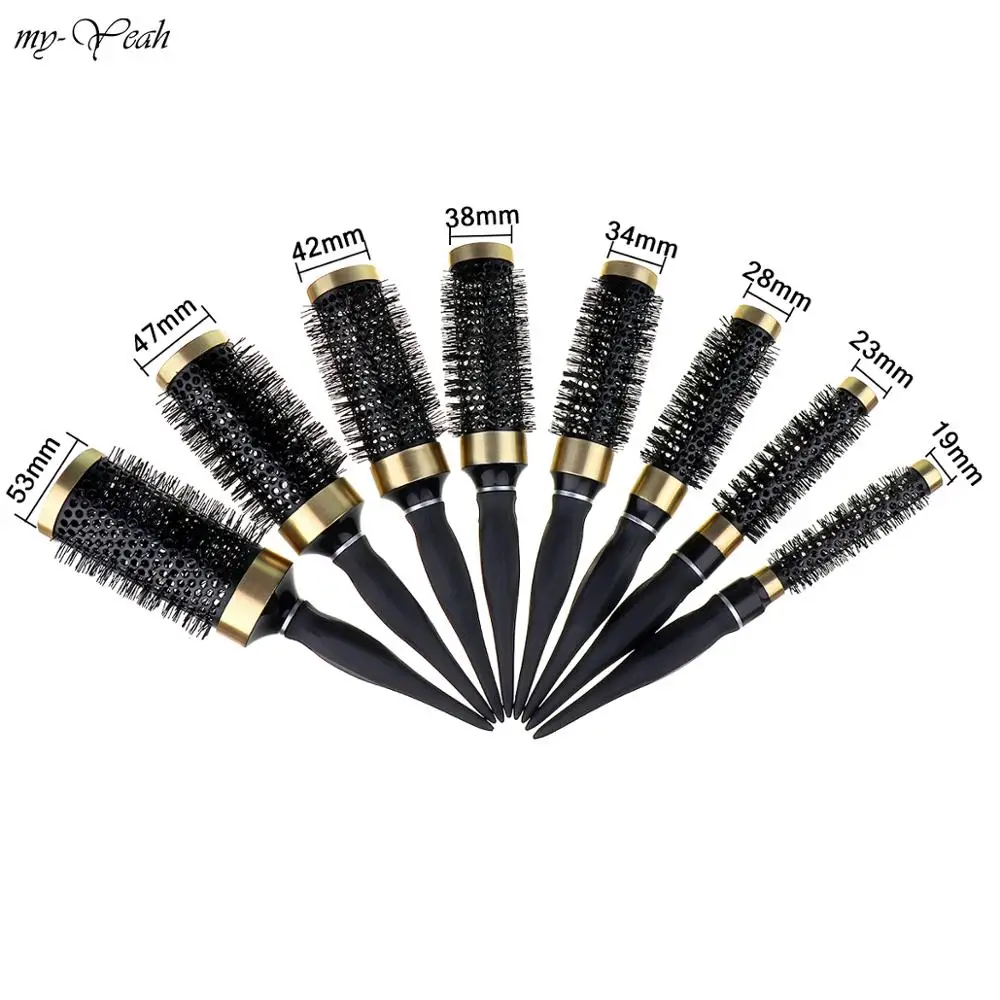 8 размеров нейлоновая железная щетка для волос Антистатическая устойчивая к