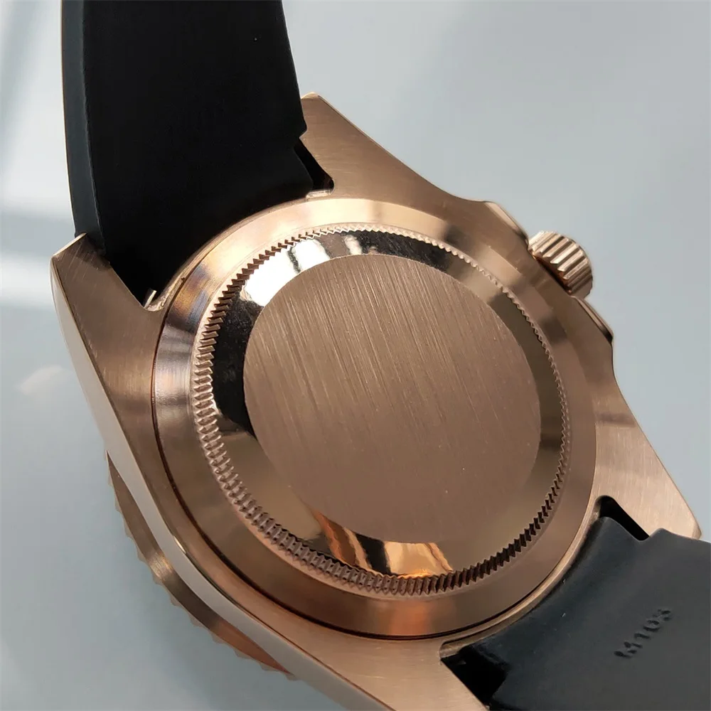 

Men's Watch Mechanical Automatic Stainless Steel Sapphire Glass 2813 Movement OUMASHI Luxury Brand Black Dial 40mm Ceramic Bezel