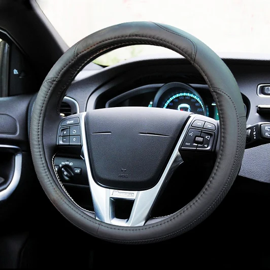 Кожаный чехол рулевого колеса автомобиля для Volvo S60 XC60 XC90 S80 V70 V40 S40 V50 V60 XC70 авто